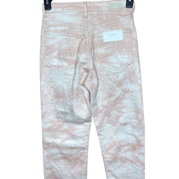 AG Alexxis Crop Straight Jean in Tie Dye Mauve Orchid NWT Size 27 - Picture 10 of 14